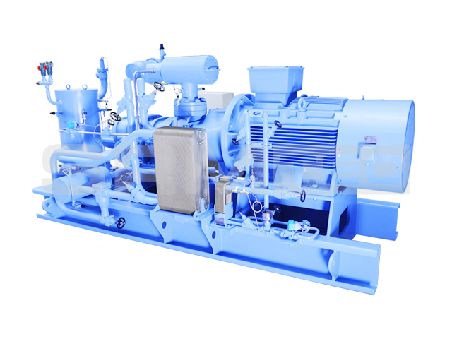 开启式单级变频螺杆压缩机组-立式